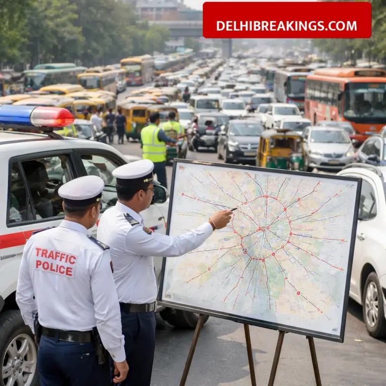 delhibreakings delhi traffic police action plan 62 jam points improvement Delhi Traffic Police to Improve 62 Major Jam Points with New Action Plan