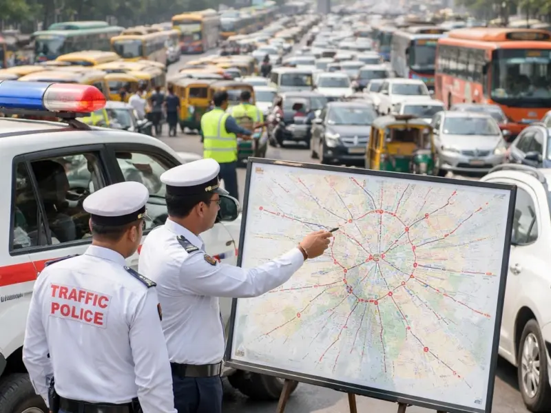 delhibreakings delhi traffic police action plan 62 jam points improvement Delhi Traffic Police to Improve 62 Major Jam Points with New Action Plan