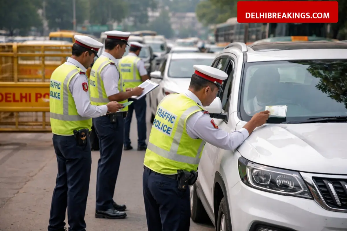 delhibreakings delhi traffic police fake no entry pass crackdown Delhi Traffic Police Issues Warning Over Fake No-Entry Passes: FIR and Vehicle Seizure for Violators