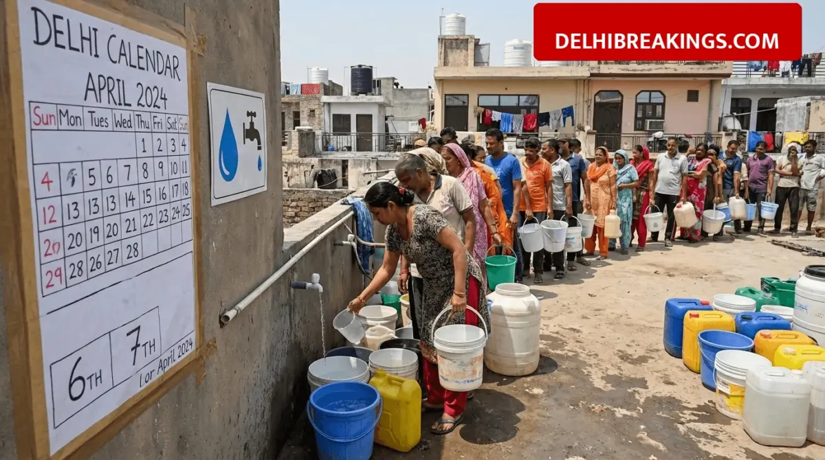 delhibreakings delhi water supply disruption april 6 7 2026 advisory Delhi Water Supply: Water Shortage in Many Areas on April 6 and 7, DJB Advises Storing Water