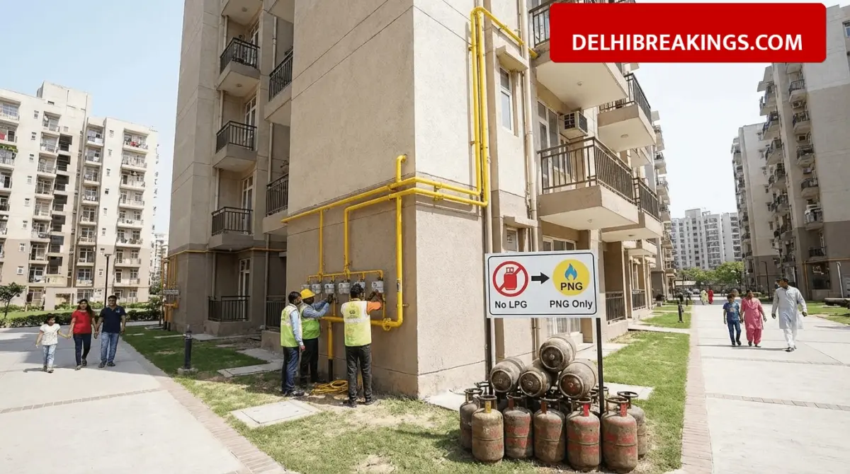 delhibreakings greater noida png expansion lpg free societies new rules 2026 Greater Noida PNG Expansion: 300 Societies Become LPG-Free as New Mandatory Switch Rules Apply