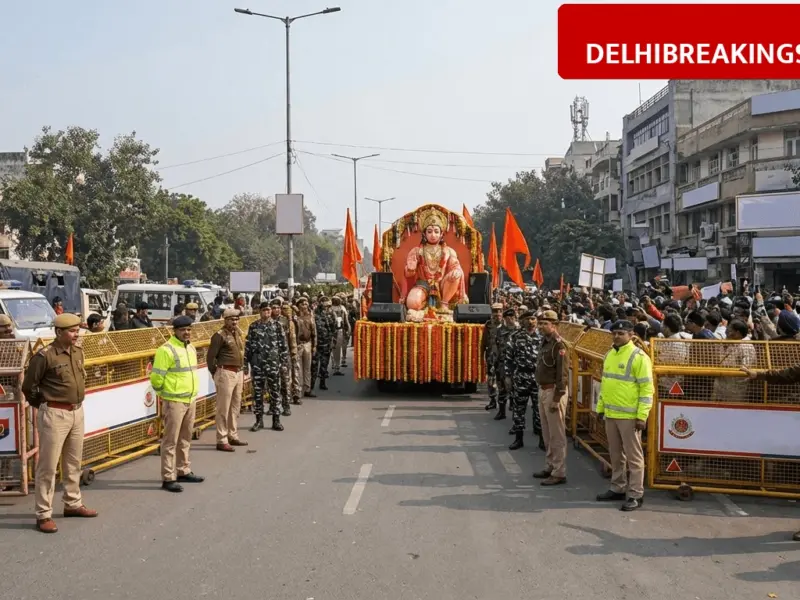 delhibreakings hanuman jayanti delhi security jahangirpuri tughlakabad alert 2026 Hanuman Jayanti Security: Delhi Police Issue High Alert and New Rules for Shobha Yatra