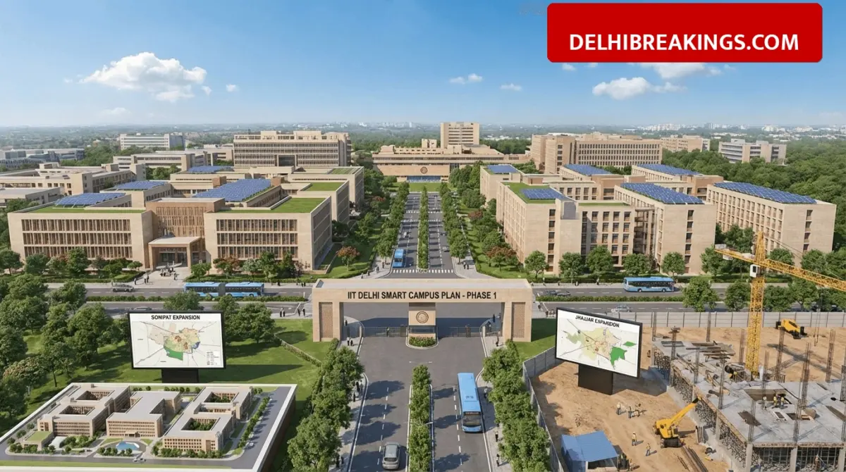 delhibreakings iit delhi smart campus overhaul redevelopment plan 2035 IIT Delhi Smart Campus Plan: 9000 Crore Overhaul to Rebuild Hostels and Expand to Sonipat and Jhajjar