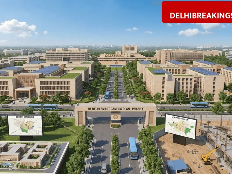 delhibreakings iit delhi smart campus overhaul redevelopment plan 2035 IIT Delhi Smart Campus Plan: 9000 Crore Overhaul to Rebuild Hostels and Expand to Sonipat and Jhajjar