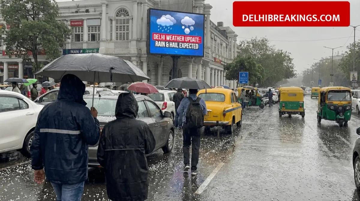 delhibreakings imd weather alert delhi up rain western disturbance news Delhi Weather Update: IMD Predicts Rain and Hailstorm for Delhi-NCR and UP as Two Western Disturbances Approach