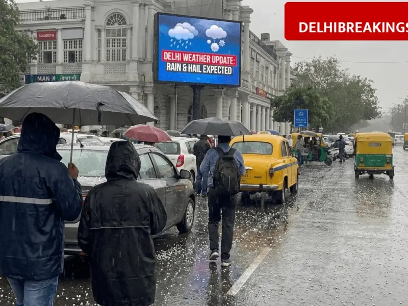 delhibreakings imd weather alert delhi up rain western disturbance news Delhi Weather Update: IMD Predicts Rain and Hailstorm for Delhi-NCR and UP as Two Western Disturbances Approach