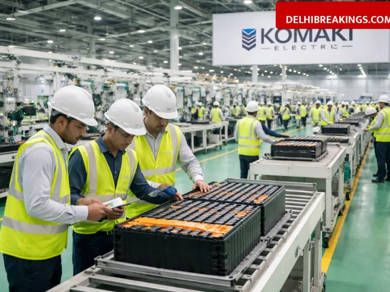delhibreakings komaki electric new battery plant gurgaon launch Komaki Electric Opens New Battery Plant in Gurgaon with 1.2 Lakh Annual Capacity