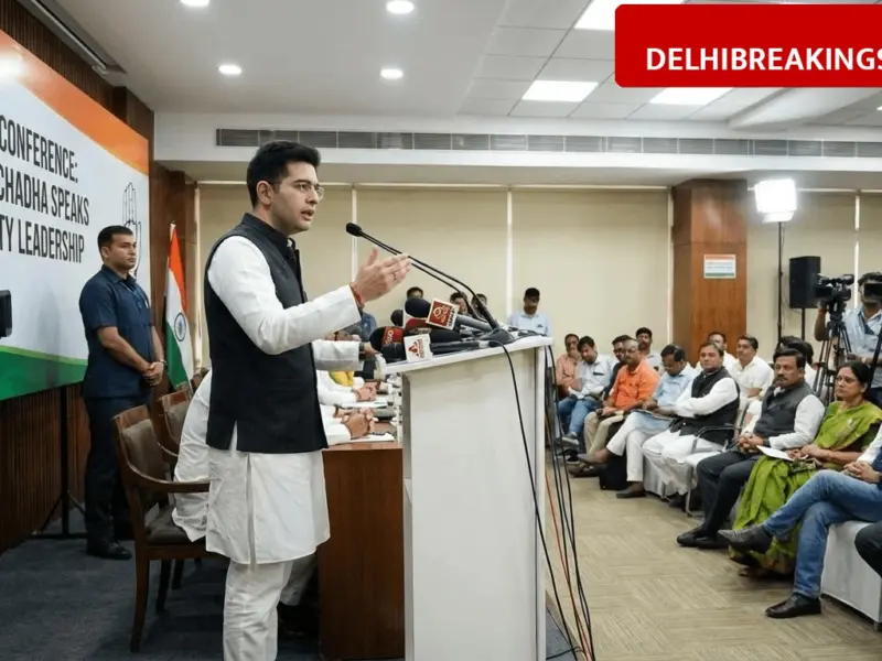 delhibreakings raghav chadha aap allegations deputy leader removal news Raghav Chadha Rebuts AAP Allegations After Removal as Rajya Sabha Deputy Leader