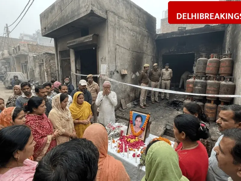 delhibreakings seemapuri stabbing cylinder blast tragedy delhi Seemapuri Double Tragedy: Man Stabs Minor Girl Multiple Times and Dies in Cylinder Blast